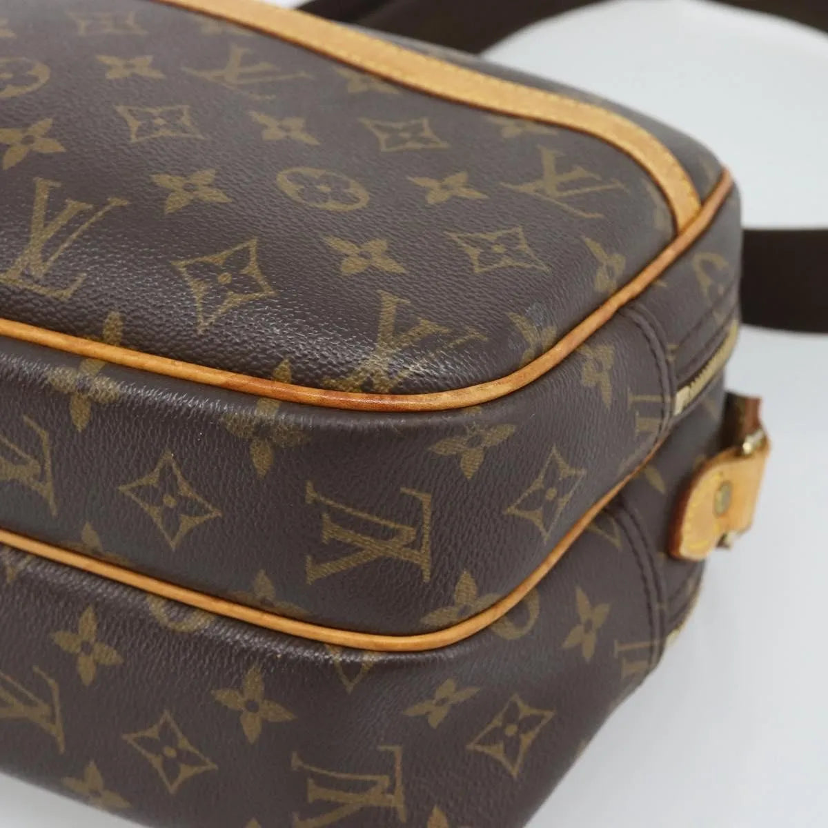 Louis Vuitton Reporter Monogram, Brown, Canvas, Shoulder Bag