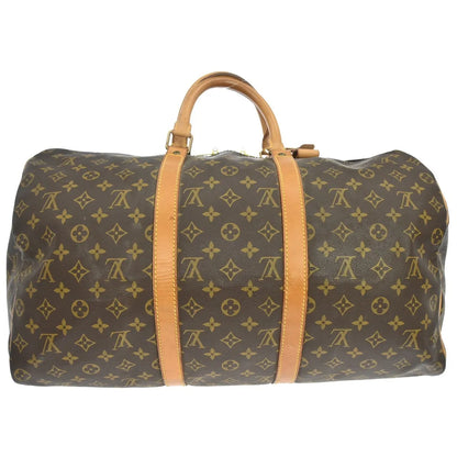 Louis Vuitton Keepall Monogram, Brown, Canvas, Travel Bag
