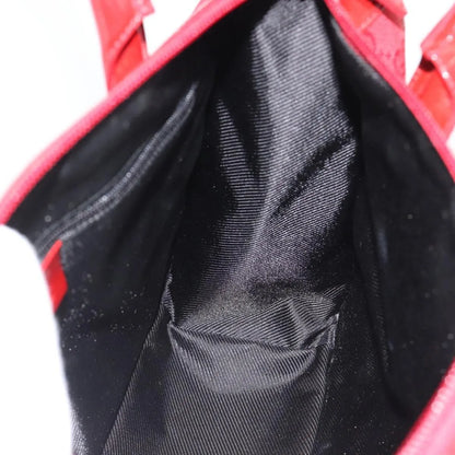 Gucci Structured Top Handle Open Tote GG Canvas, Red, Canvas, Handbag
