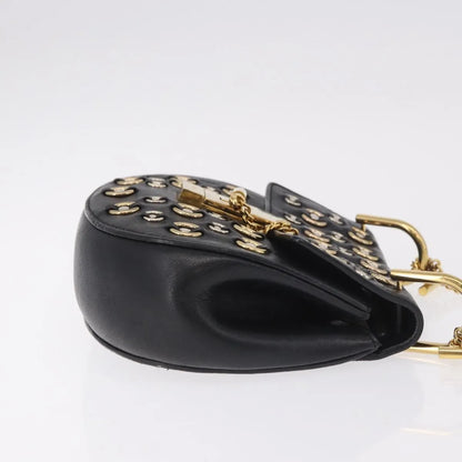 Chloe Drew Leather, Black, Leather, Shoulder Bag