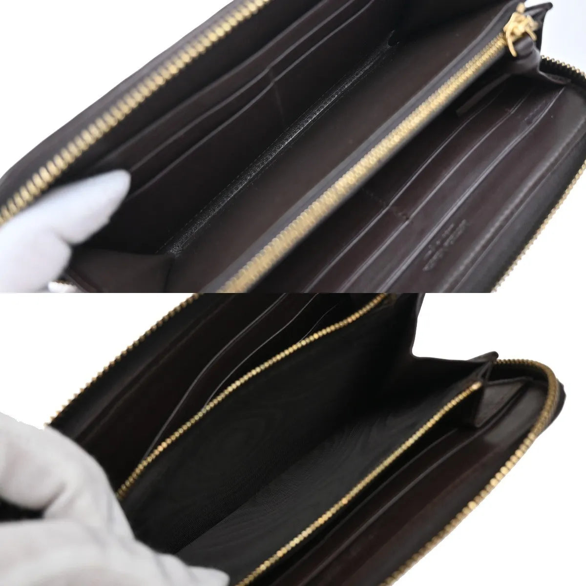 Bottega Veneta Intrecciato Long Zip Leather, Brown, Leather, Wallet