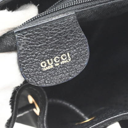 Gucci Vintage Bamboo Suede, Black, Suede, Backpack