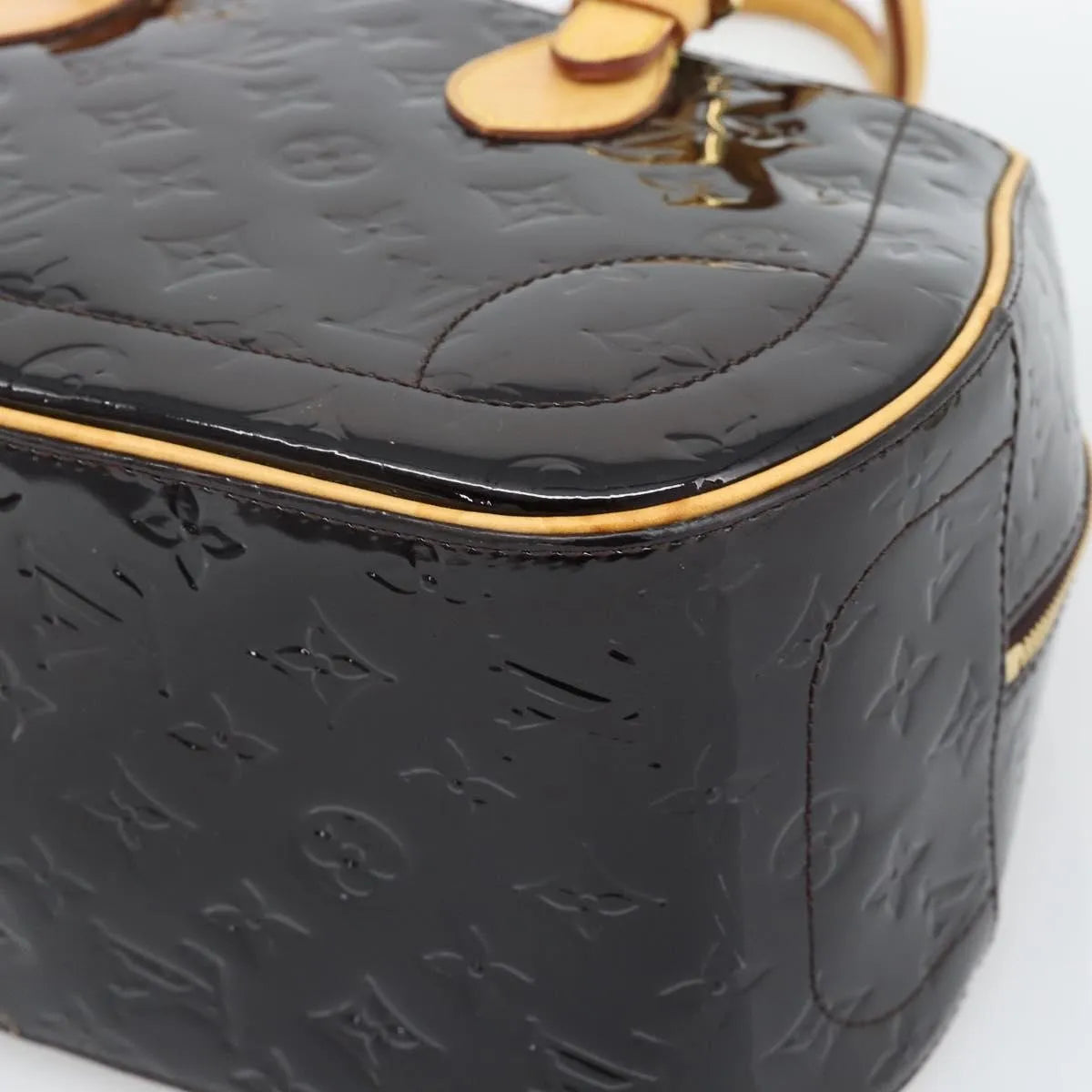 Louis Vuitton Summit Drive Monogram Vernis, Black, Patent Leather, Handbag