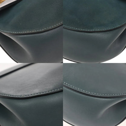 Chloe Drew Leather and Suede, Blue, Suede, Shoulder Bag