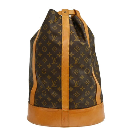 Louis Vuitton Randonnee Monogram Canvas, Brown, Canvas, Shoulder Bag