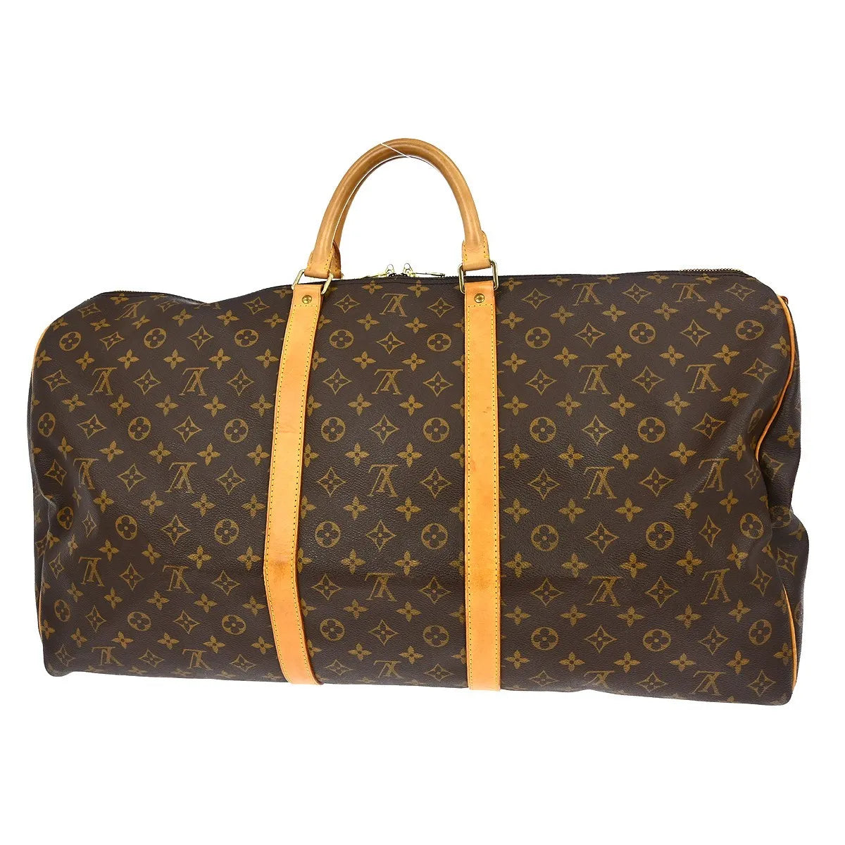Louis Vuitton Keepall Bandoulière Monogram, Brown, Canvas, Travel Bag