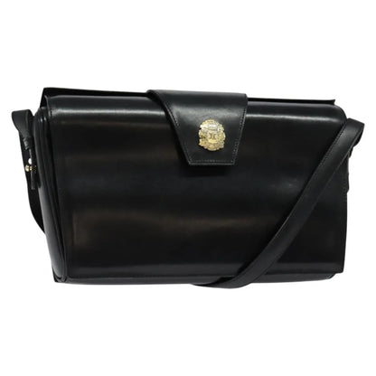 Celine Vintage Leather, Black, Leather, Shoulder Bag
