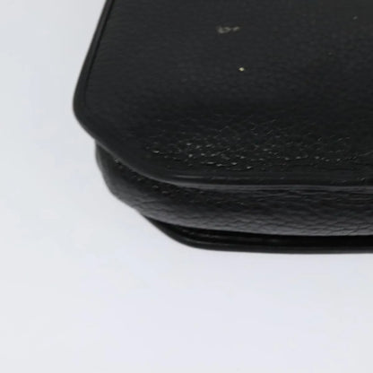 Christian Dior Vintage CD Flap Leather, Black, Leather, Shoulder Bag
