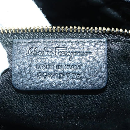 Salvatore Ferragamo Vala Leather, Black, Leather, Handbag