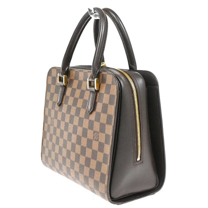 Louis Vuitton Triana Damier, Brown, Leather, Handbag