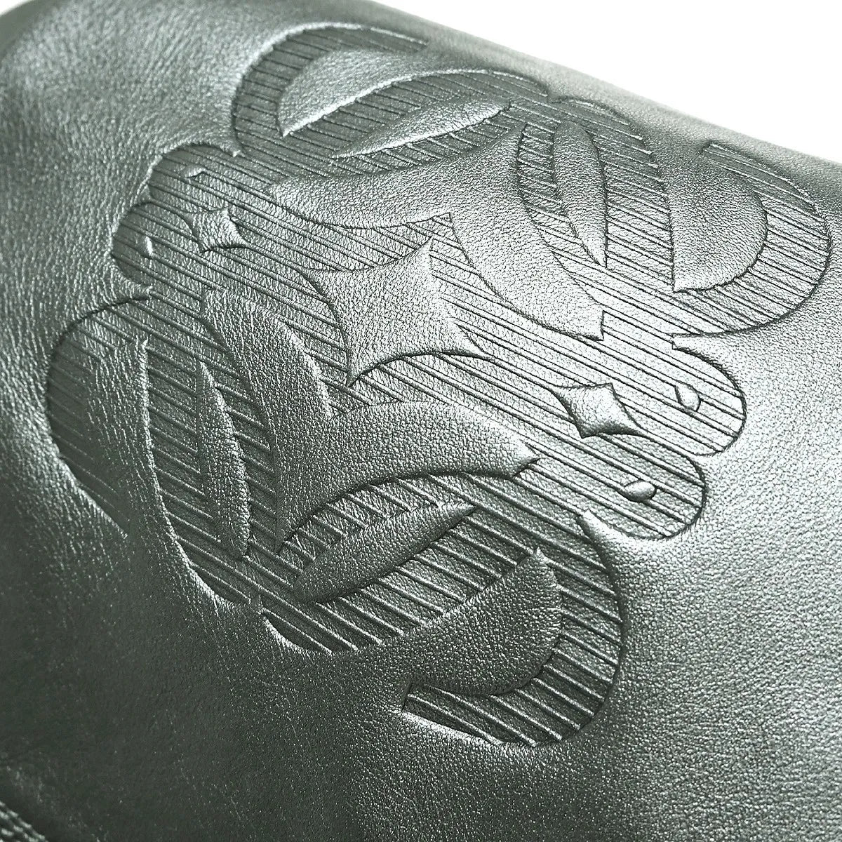Loewe Aire Hobo Leather, Gray, Leather, Handbag