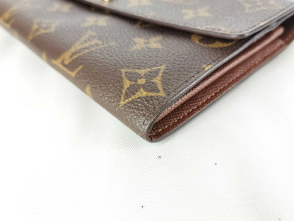 Louis Vuitton Emilie Monogram Canvas, Brown, Canvas, Wallet