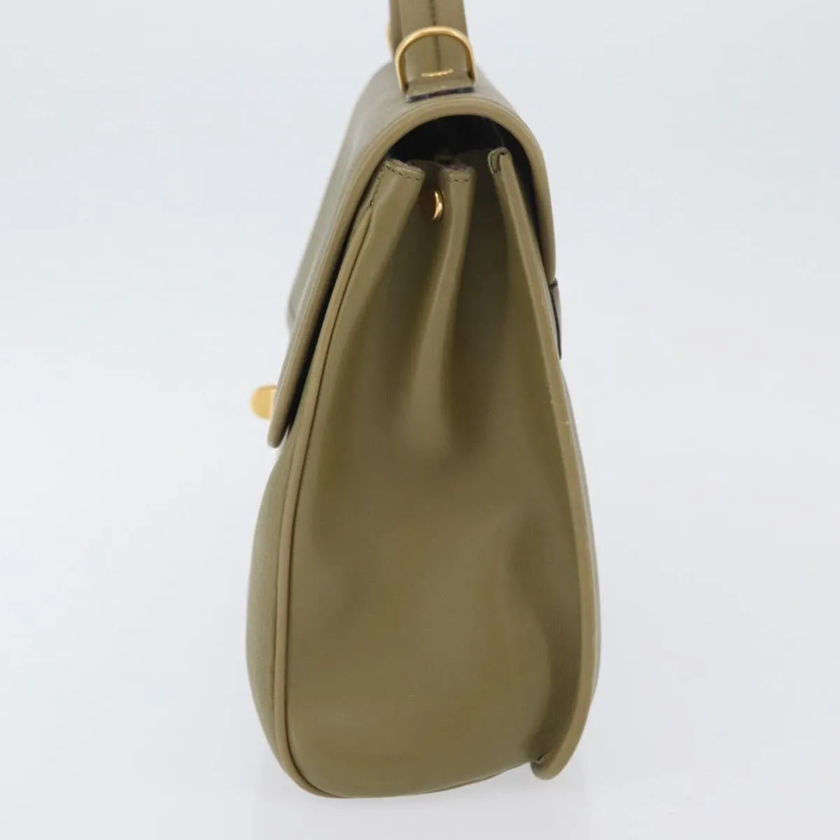 Gucci Vintage Leather, Green, Leather, Handbag