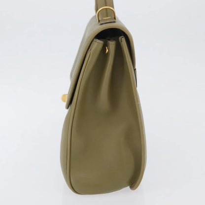 Gucci Vintage Leather, Green, Leather, Handbag