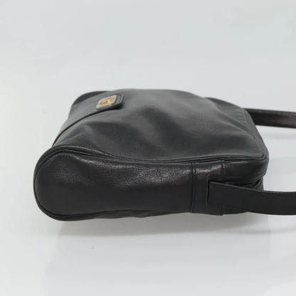 Christian Dior Vintage Leather, Black, Leather, Shoulder Bag