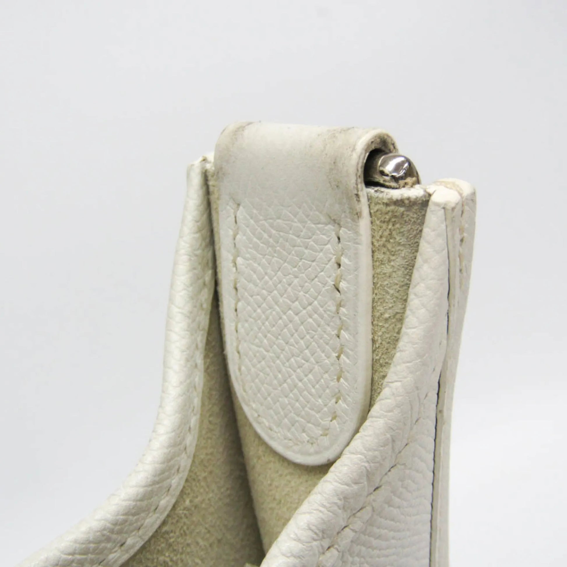 Hermes Evelyne Bag Gen II Epsom, White, Leather, Shoulder Bag