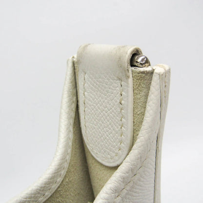 Hermes Evelyne Bag Gen II Epsom, White, Leather, Shoulder Bag