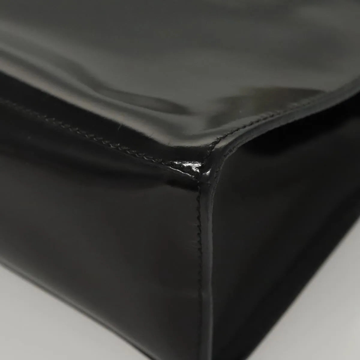 Salvatore Ferragamo Vintage Patent leather, Black, Patent Leather, Handbag