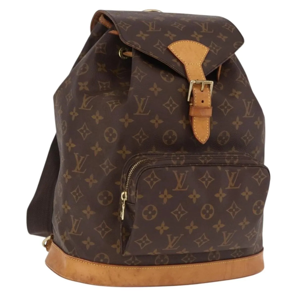 Louis Vuitton Montsouris Monogram, Brown, Canvas, Backpack