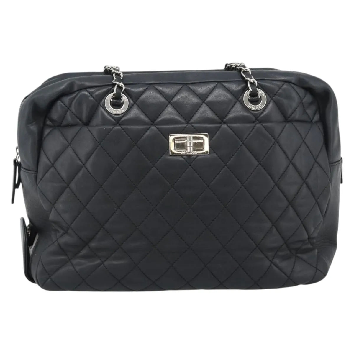 Chanel Reissue 2.55 Tote Quilted Calfskin, Black, Leather, Handbag
