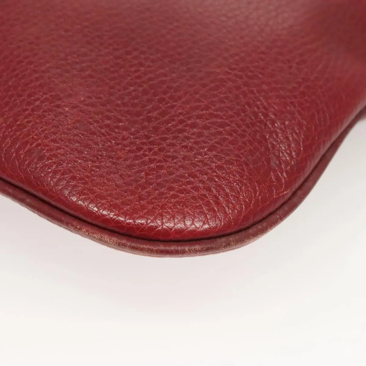 cartier Vintage must de Cartier Leather, Burgundy, Leather, Shoulder Bag