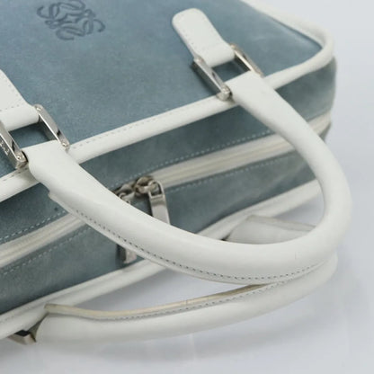 Loewe Amazona Suede, Blue, Suede, Handbag