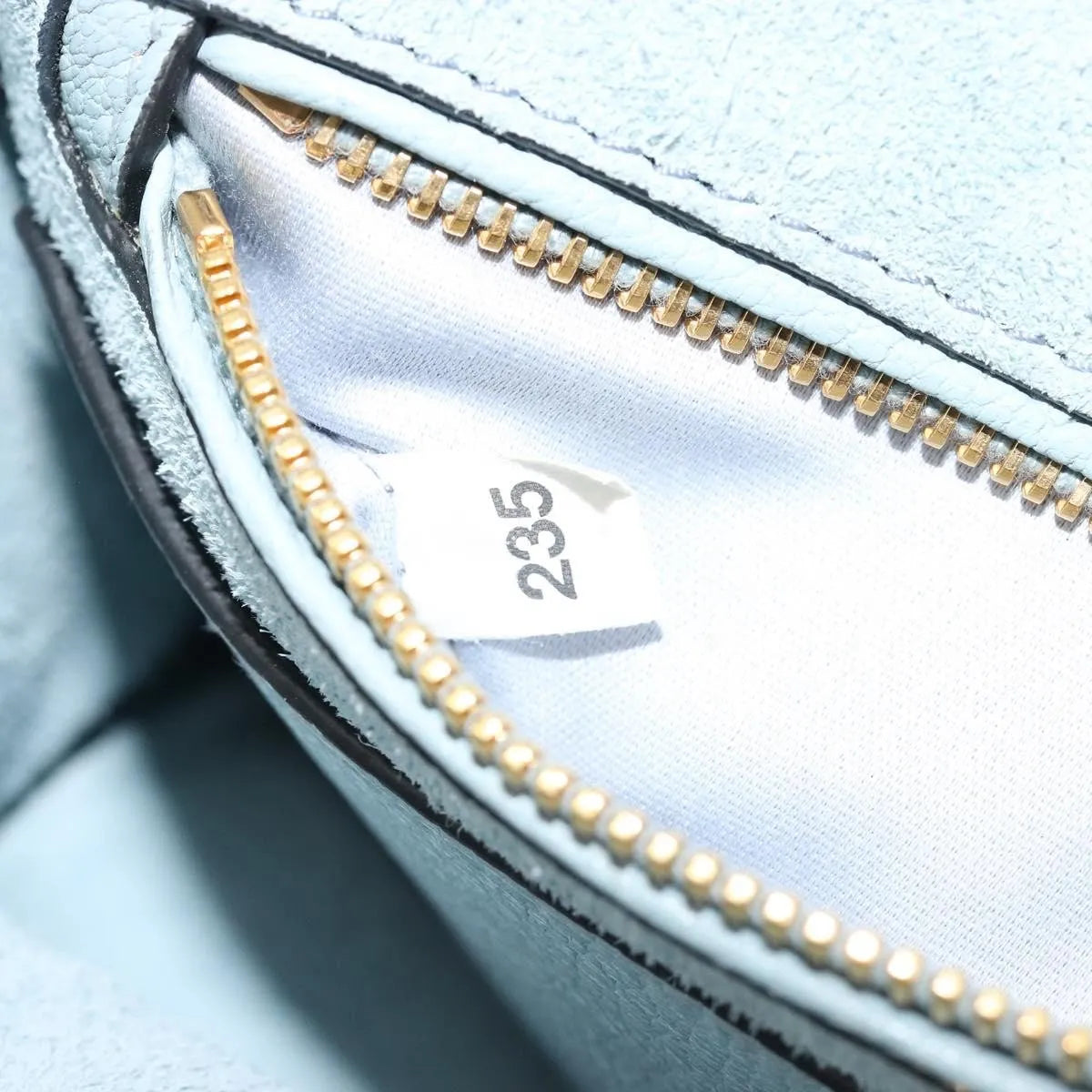Miu Miu Madras Crystal Buckle Leather, Blue, Leather, Shoulder Bag