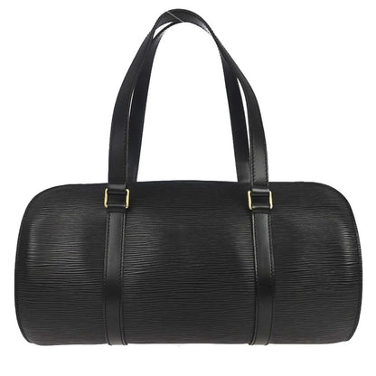 Louis Vuitton Soufflot Epi Leather, Black, Leather, Handbag