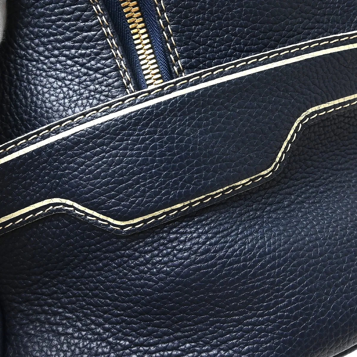 Louis Vuitton Carryall Leather, Blue, Leather, Travel Bag