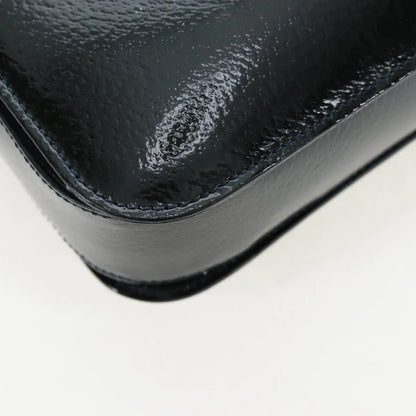 Celine Vintage logo ring shoulder bag Patent Leather, Green, Patent Leather, Shoulder Bag