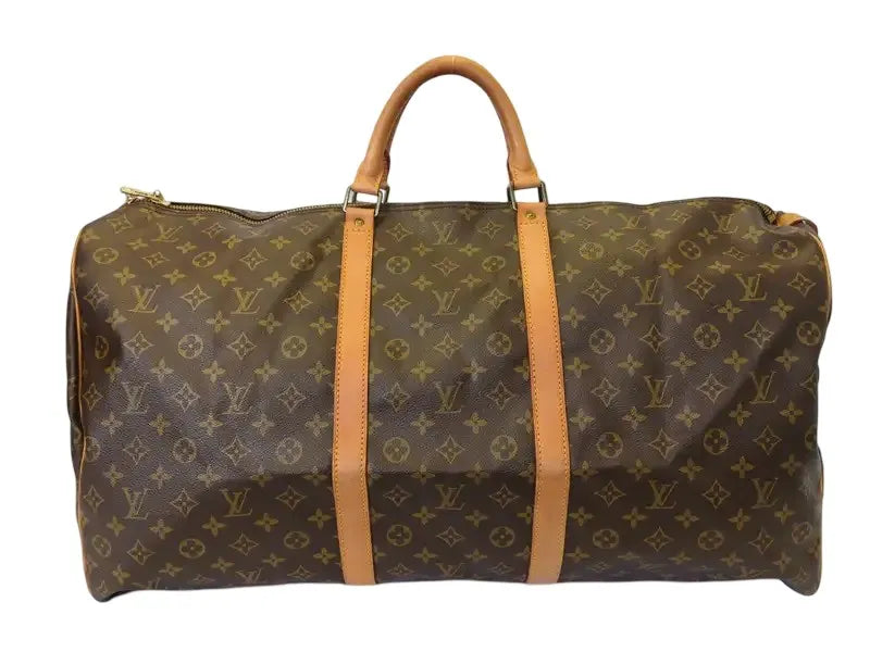 Louis Vuitton Keepall Monogram Canvas, Brown, Canvas, Travel Bag