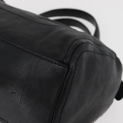 Celine vintage Leather, Black, Leather, Handbag
