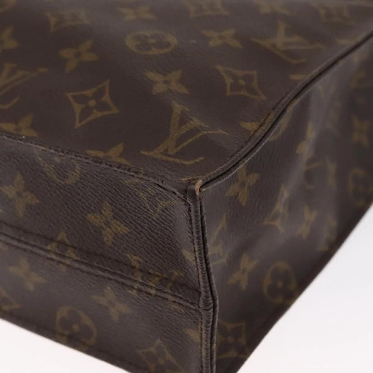 Louis Vuitton Sac Plat Monogram, Brown, Canvas, Tote Bag