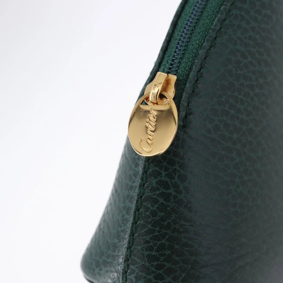Cartier Marcello Clutch leather, Green, Leather, Clutch