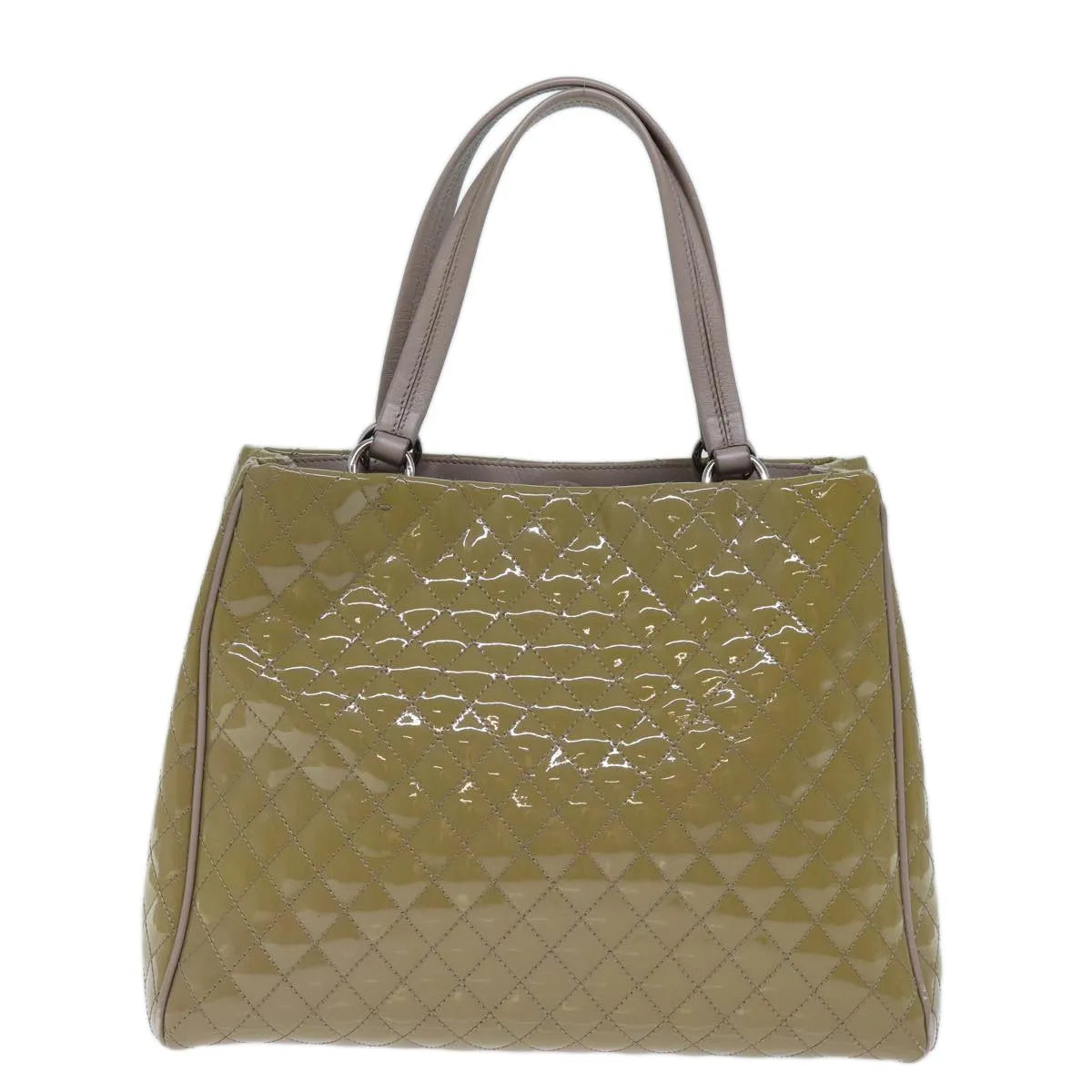 Salvatore Ferragamo Vala Patent leather, Beige, Patent Leather, Handbag
