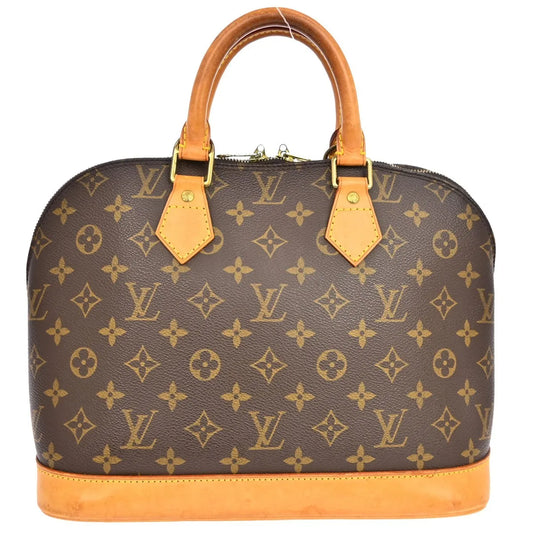 Louis Vuitton Alma Monogram, Brown, Canvas, Handbag
