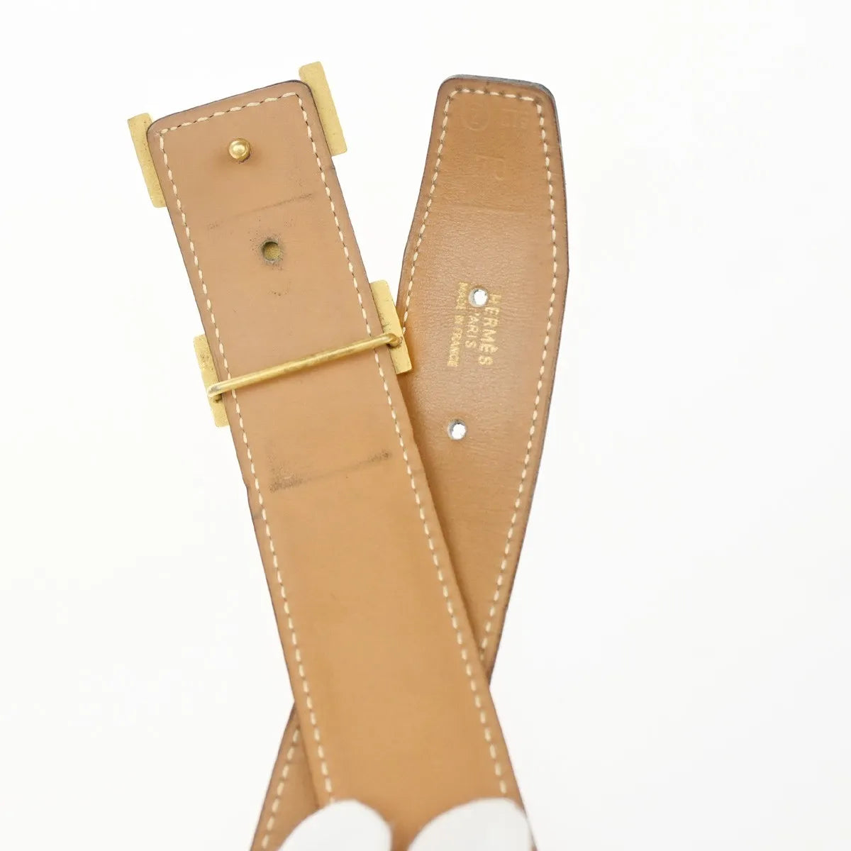 Hermes Constance Reversible Belt Leather, Black, Leather, Belt