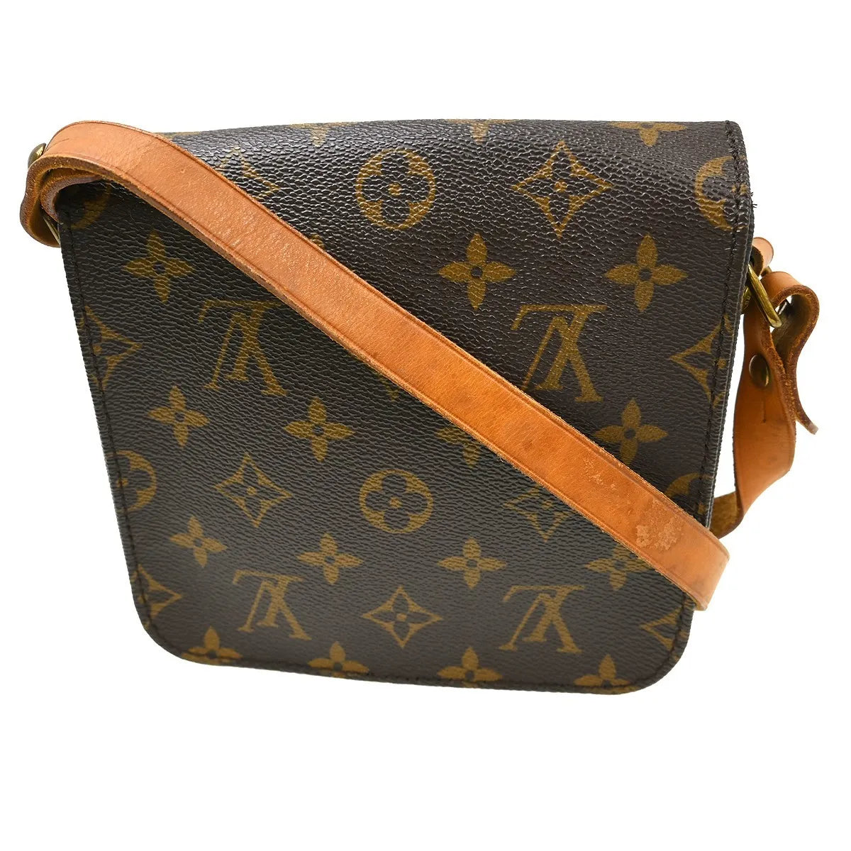 Louis Vuitton Cartouchiere Monogram Canvas, Brown, Canvas, Shoulder Bag