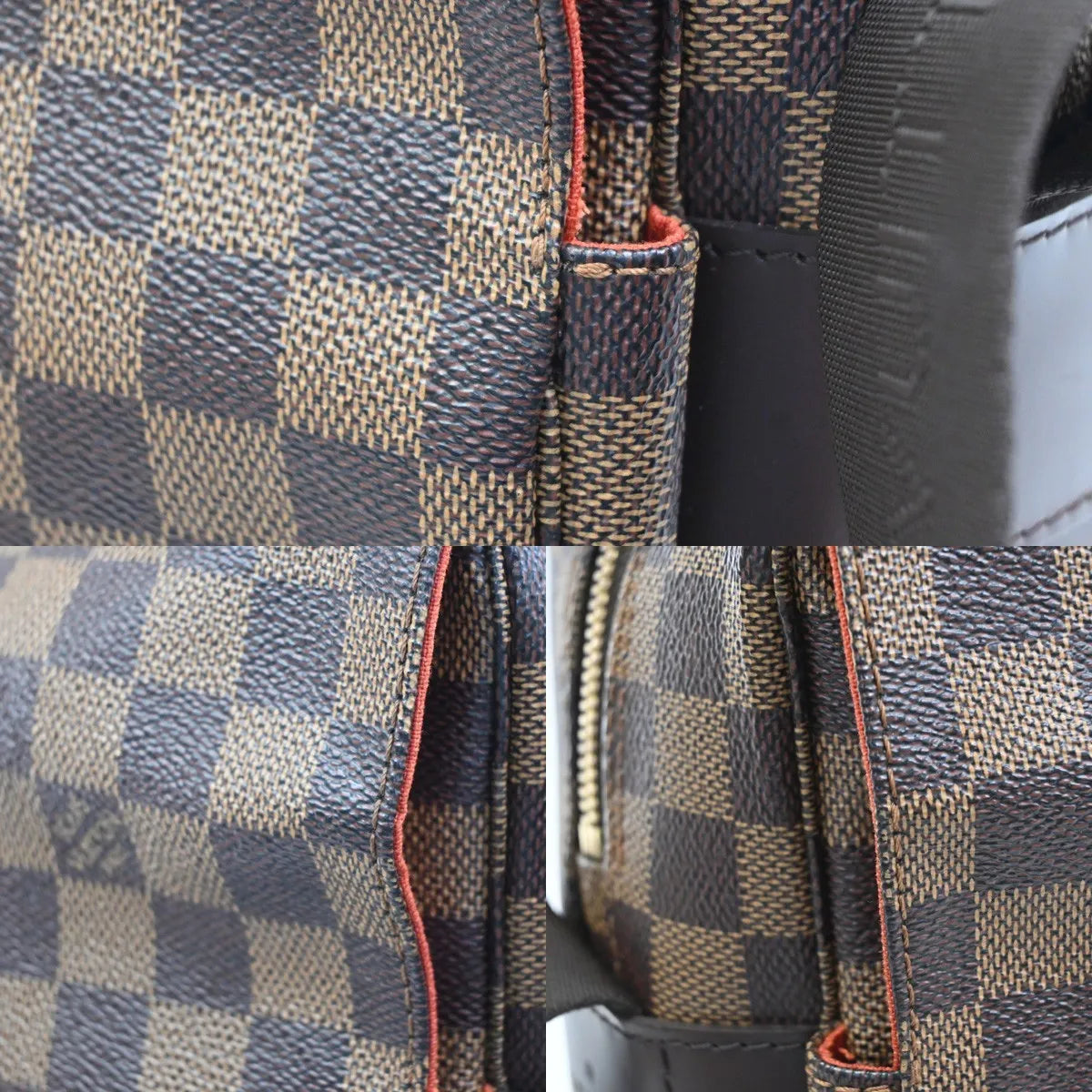 Louis Vuitton Naviglio Damier Ebene, Brown, Canvas, Shoulder Bag