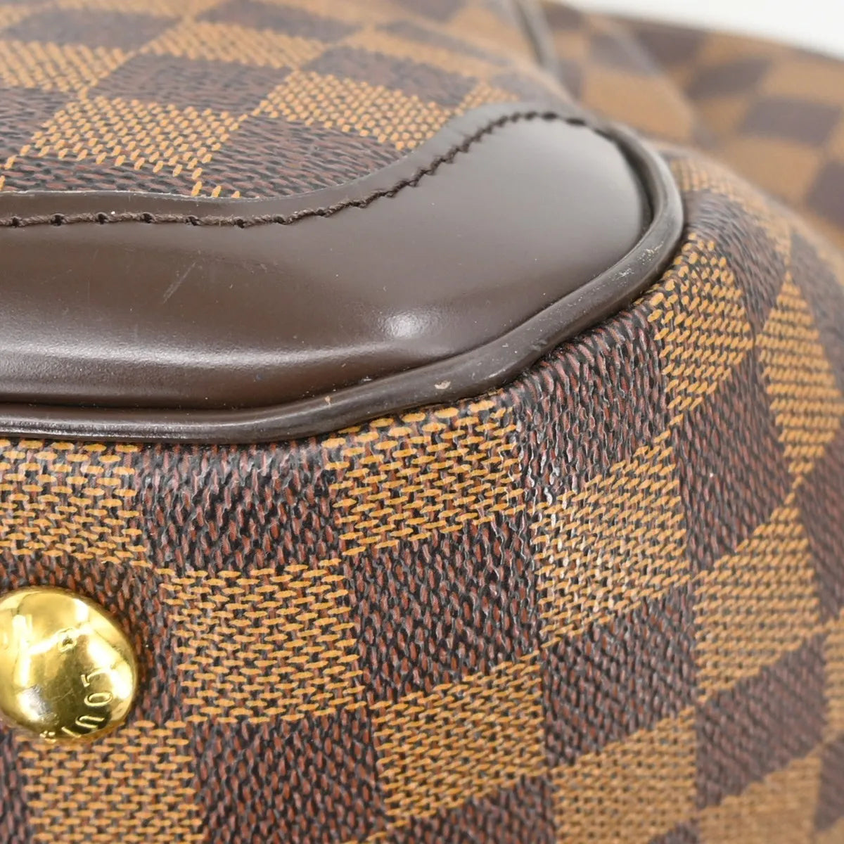 Louis Vuitton Verona Damier Ebene, Brown, Canvas, Tote Bag