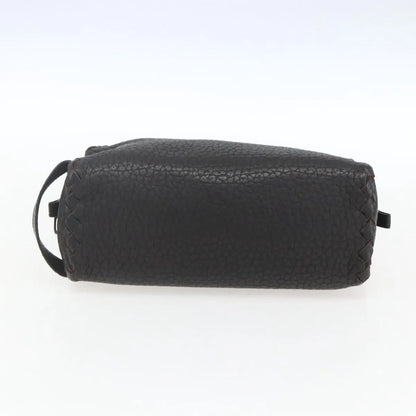 Bottega Veneta Zip Clutch Leather, Brown, Leather, Clutch