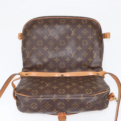 Louis Vuitton Saumur Monogram Canvas, Brown, Canvas, Shoulder Bag