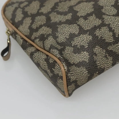Saint Laurent Vintage Clutch PVC, Gray, Canvas, Clutch