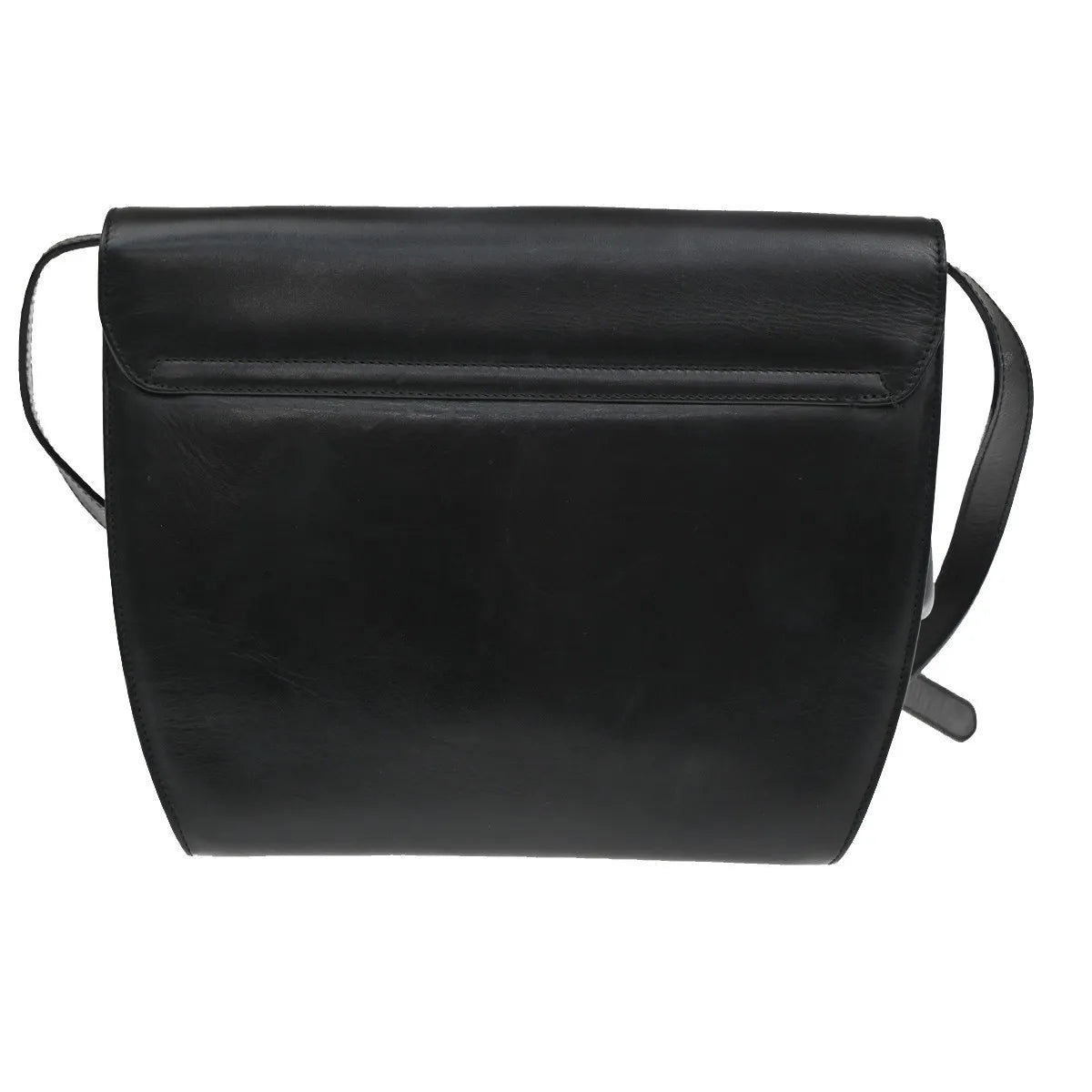 Salvatore Ferragamo Gancini Leather, Black, Leather, Shoulder Bag