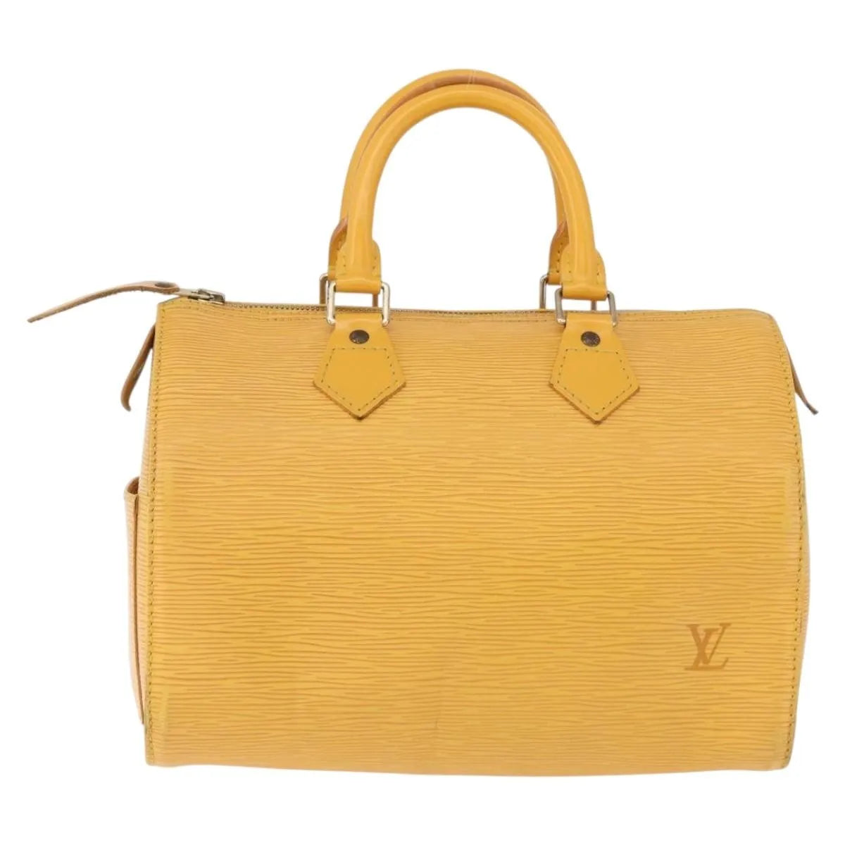 Louis Vuitton Speedy Epi, Yellow, Leather, Handbag