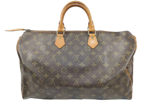 Louis Vuitton Speedy Monogram Canvas, Brown, Canvas, Handbag