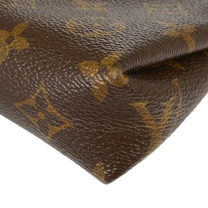 Louis Vuitton Pallas Clutch Monogram Canvas with Leather, Brown, Canvas, Clutch