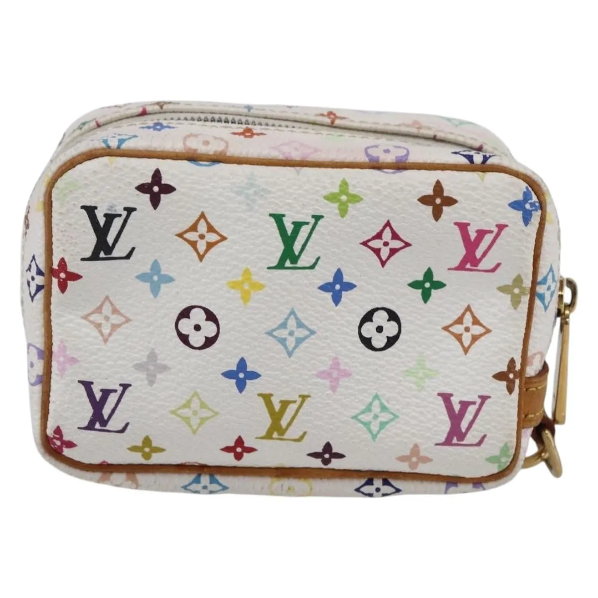 Louis Vuitton Wapity Trousse Monogram Multicolor, White, Canvas, Clutch