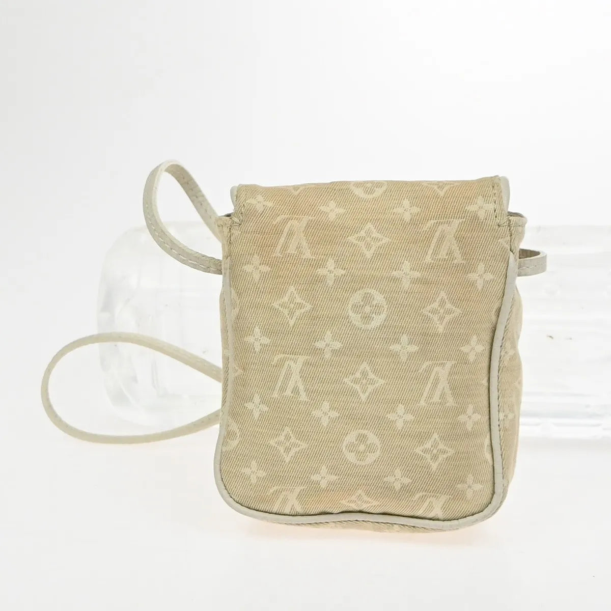 Louis Vuitton Cancun Pochette Monogram Mini Canvas, Beige, Canvas, Clutch