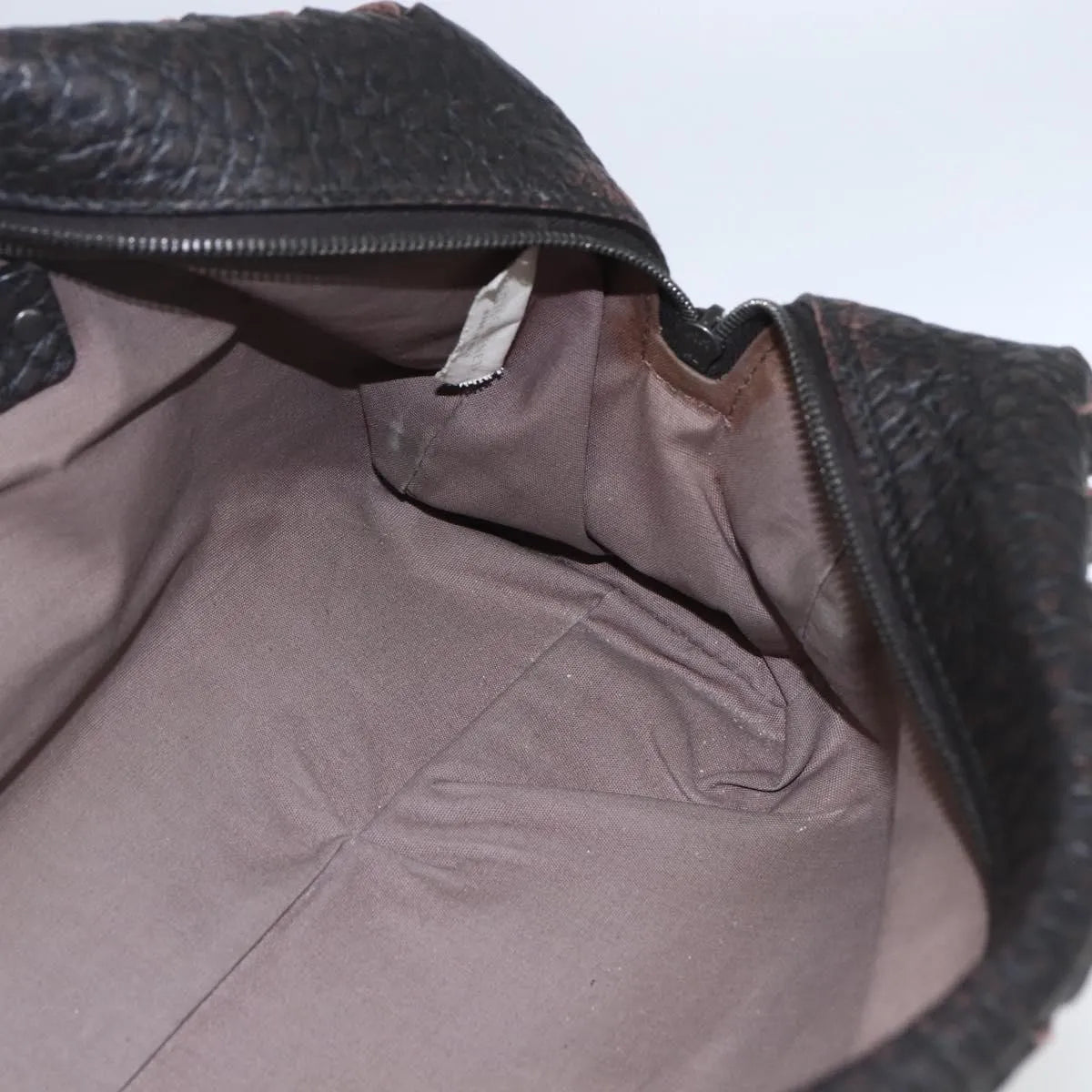 Bottega Veneta Zip Clutch Leather, Brown, Leather, Clutch